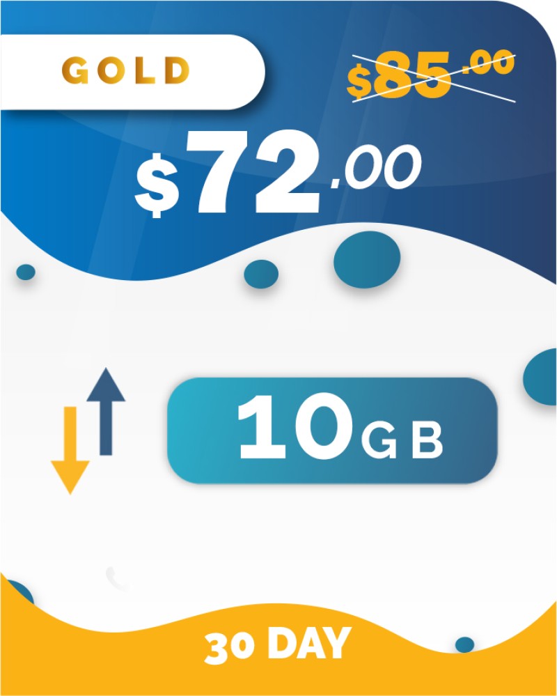 10GB-30DAY-72$